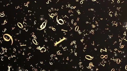 Flying Number Cream Stockbeeldmateriaal 151342825