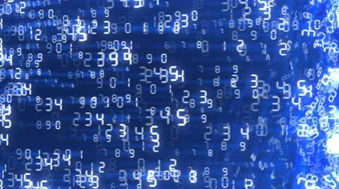 Flying numbers Stock Footage 21981590