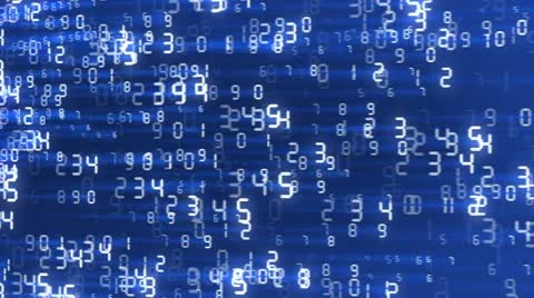 Flying numbers Video stock 21981790