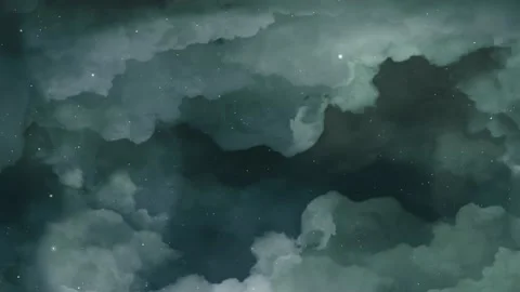 Flying into Ominous Clouds and Snow 4K Loop Video stock 230108992