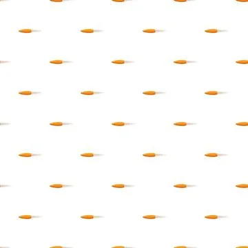 Flying orange bullet projectile seamless pattern Stock Illustration
