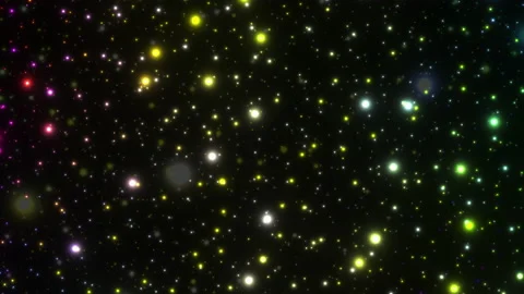 Flying in outer space. Looped seamless animation. Stock Footage 197071517
