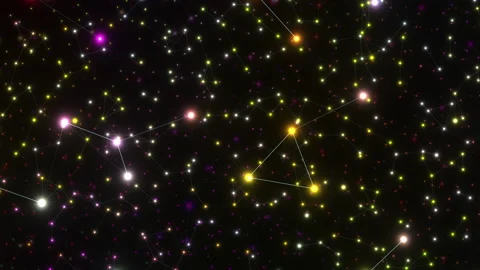 Flying in outer space. Looped seamless animation. Video stock 201544917