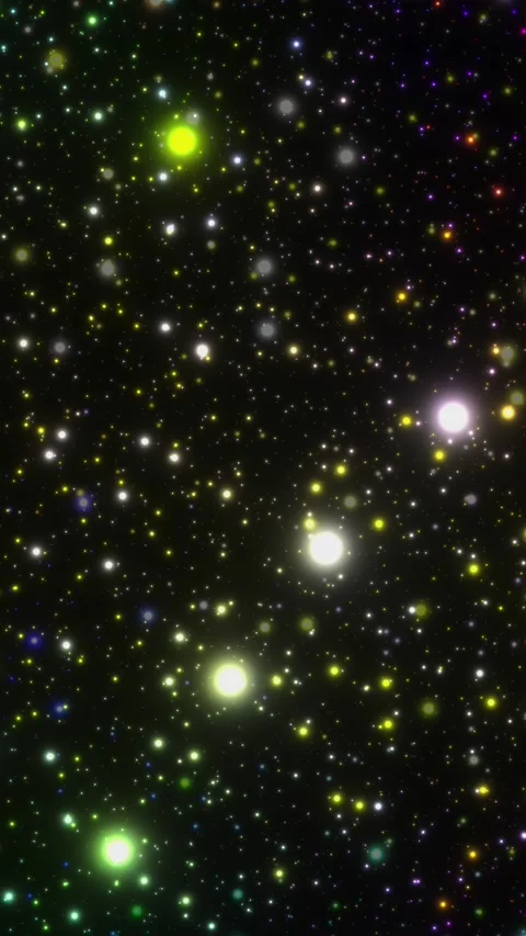 Flying in outer space. Vertical looped video Stock Footage 229459563