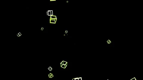 Flying outline box Stock Footage 99444026