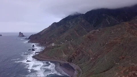 Flying over Almacigo Beach Stock-Footage 106881448