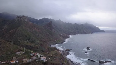 Flying over Almacigo Beach Stock-Footage 106881492