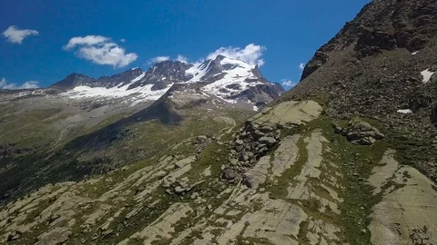 Flying over the Alpine Mountains Stock-Footage 113201826