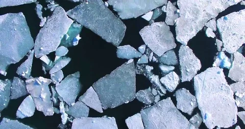 Flying over Arctic Ice Floes. Stock Footage 69254968