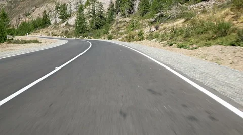 Flying over the asphalt road Stock Footage 41443829