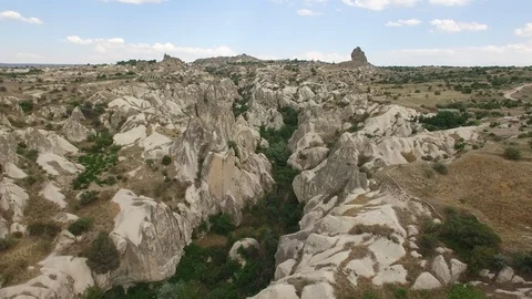 Flying over the back end of Goreme National Park. Cappadocia. DJI_0761-04 스톡 동영상 105346641