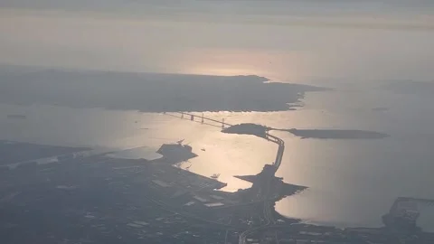 Flying Over Bay Area Stock Footage 142476934