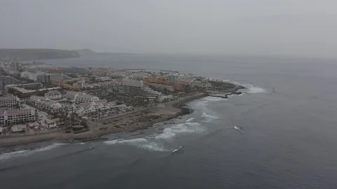 Flying over the beach 2 Video stock 128234123