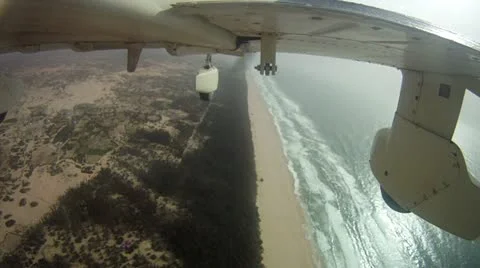 Flying over the Beach in Africa Stock-Footage 18188331