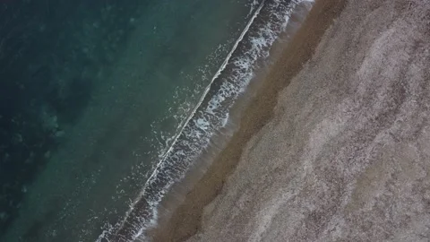 Flying over a beach in Cyprus Stock Footage 145495212