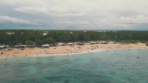 Flying over the beach 動画素材 84138886