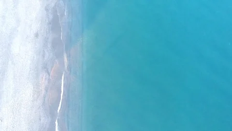 Flying over the beach Stock Footage 105812136