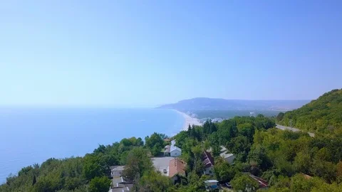 Flying over the beach Video stock 121312032