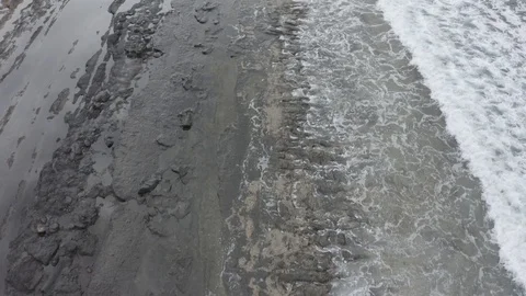 Flying over the beach Video stock 128234575