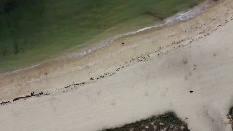 Flying over a beach Stock Footage 152923280
