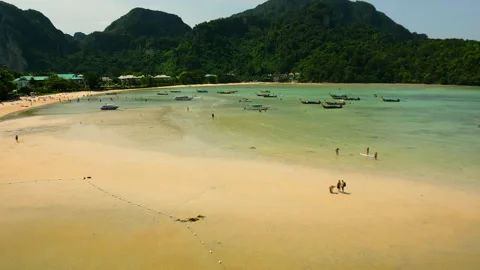 Flying over the beach Stock Footage 232231627