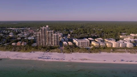 Flying over the beaches of South Beach, Miami, Florida Stock Footage 70908626