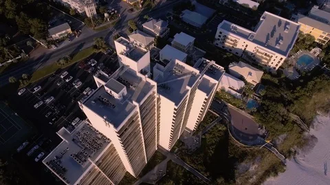 Flying over the beaches of South Beach, Miami, Florida Stock Footage 70912138