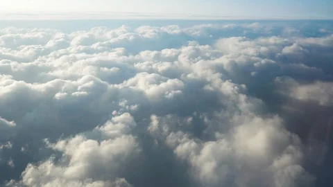 Flying over beautiful clouds at sunset. Amazing view Video stock 122488052