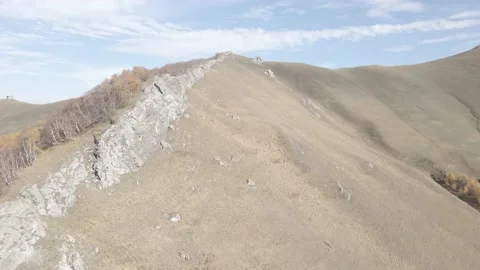 Flying over beautiful mountains in Bakuriani. Georgia 스톡 동영상 142867723