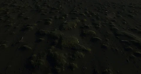 Flying over black sand beach in Iceland - opening scene 스톡 동영상 105215739