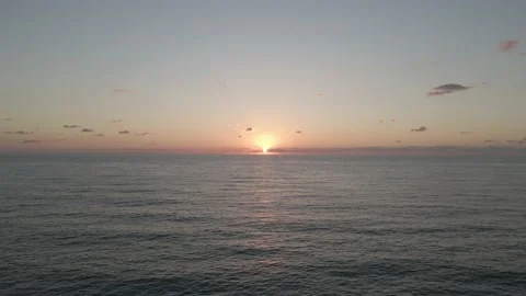 Flying over the black sea at beautiful sunset. Batumi, Georgia 스톡 동영상 143676558