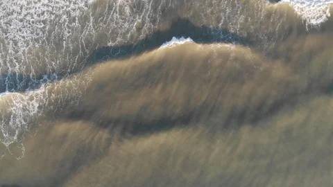 Flying over the Black sea at sunset. Shekvetili. Georgia 스톡 동영상 117976738