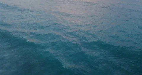 Flying over the blue Indian ocean with a drone on the Swahili coast, Tanzania. Stock Footage 119841209