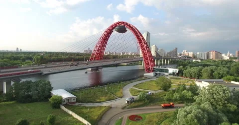 Flying over the bridge Stock-Footage 60209223