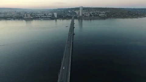 Flying over the bridge 스톡 동영상 60209265
