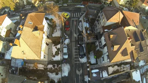 Flying Over Bucharest Stock Footage 35578942
