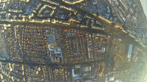 Flying Over Bucharest Stock Footage 35578948