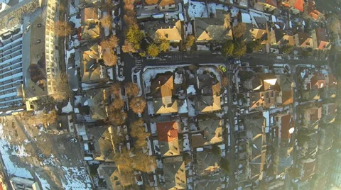 Flying Over Bucharest Stock Footage 35579045