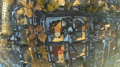 Flying Over Bucharest Stock Footage 35579054