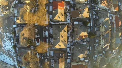 Flying Over Bucharest Stock Footage 35579068