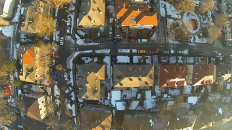 Flying Over Bucharest Stock Footage 35579103