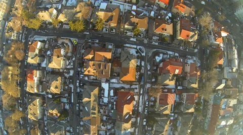 Flying Over Bucharest Stock Footage 35579125