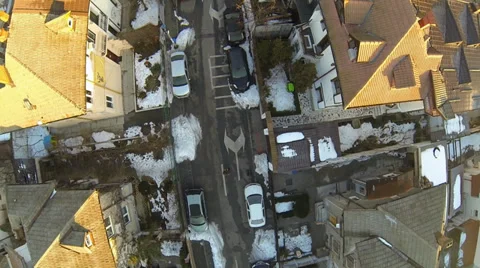 Flying Over Bucharest Stock Footage 35579416