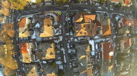 Flying Over Bucharest Stock Footage 35579423