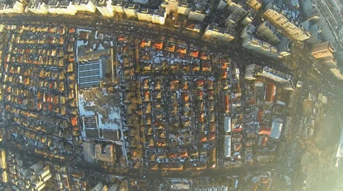 Flying Over Bucharest Stock Footage 35579480
