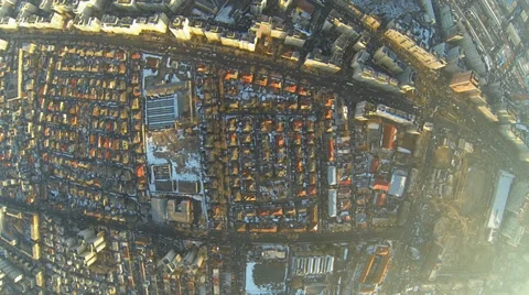 Flying Over Bucharest Stock Footage 35579508