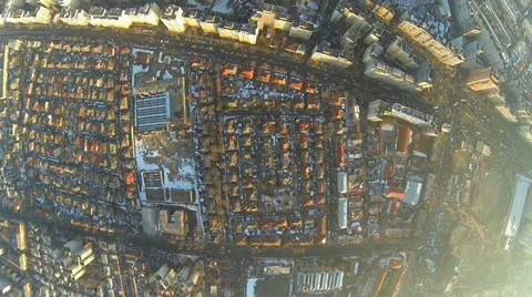 Flying Over Bucharest Stock Footage 35579542