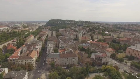 Flying over Budapest Stock Footage 79833407