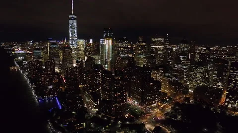 Flying over the buildings and skyscraper... | Stock Video | Pond5