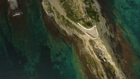 Flying over Cadaques coast, Spain Stockbeeldmateriaal 139498606
